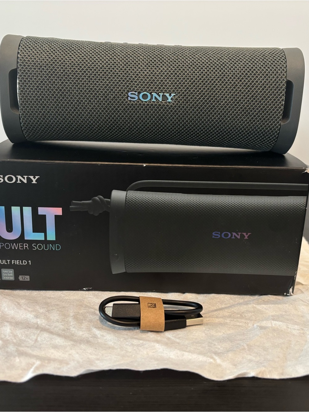 Sony ULT FIELD 1 Portable Bluetooth Speaker with USB-C Cable